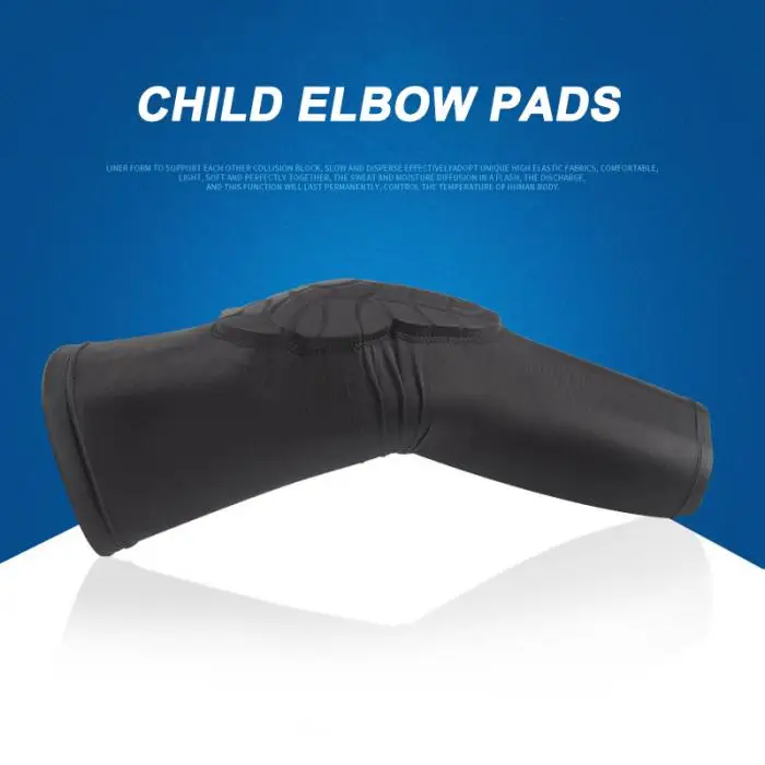 Newly Kids Sports Elbow Pads Honeycomb Compression Knee Pad Protective Gear for Basketball Baseball BFE88