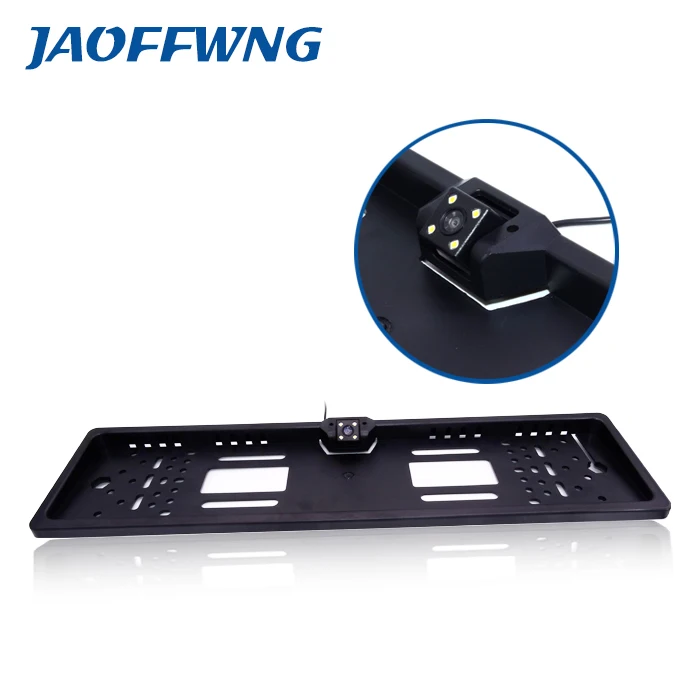 For CCD HD car rear view camera backup reverse Universal camera European License Plate Frame night vision with LED camera