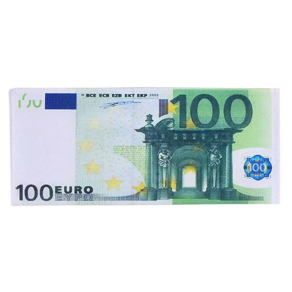 Модный кошелек с принтом денег, Мужской Женский унисекс кошелек в Европейском стиле, Шикарный кошелек с рисунком банкнот