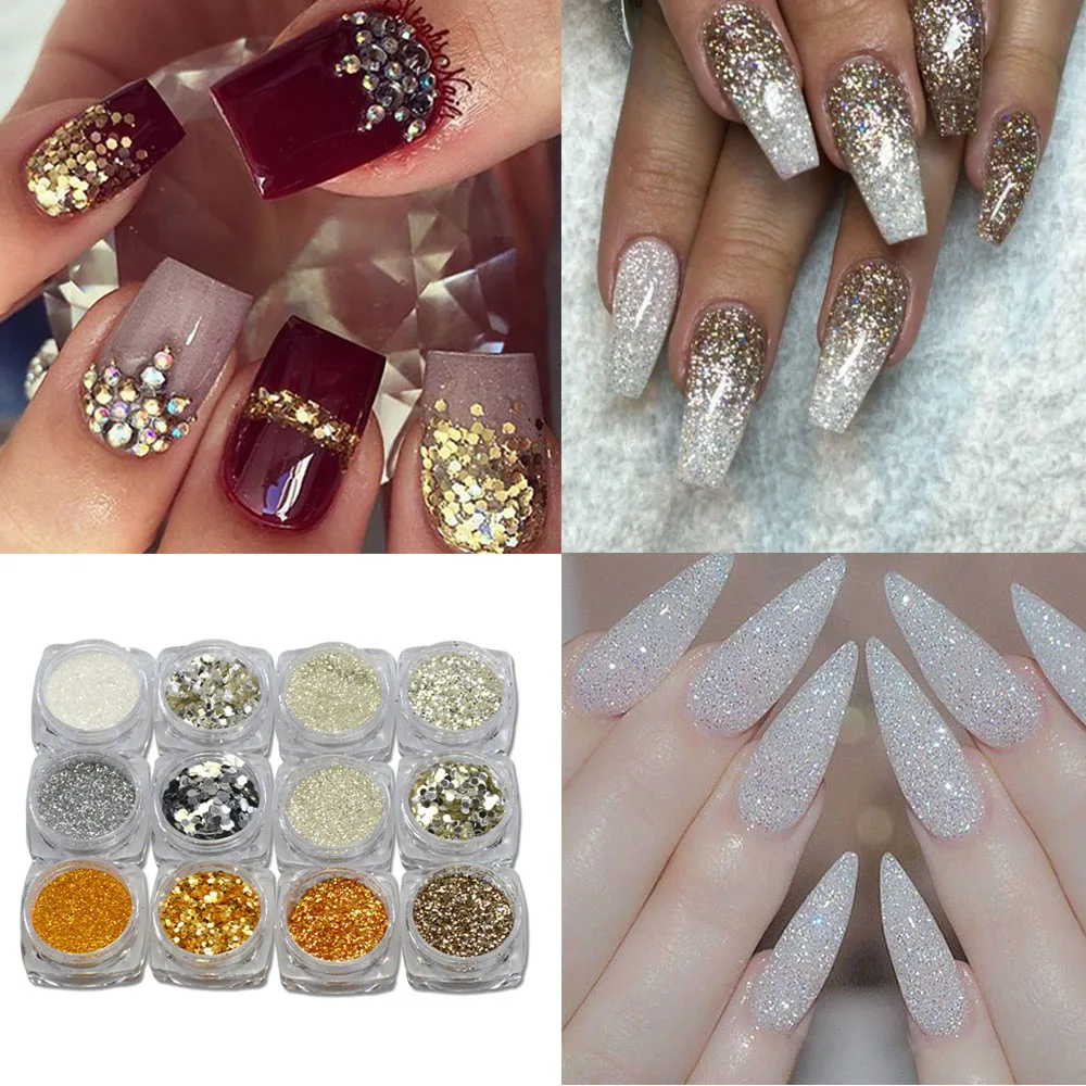 Nail Art Ideas Powder Design Pictures Of Nail Art Ideas Powder Design Aliexpress 1g 12pcs