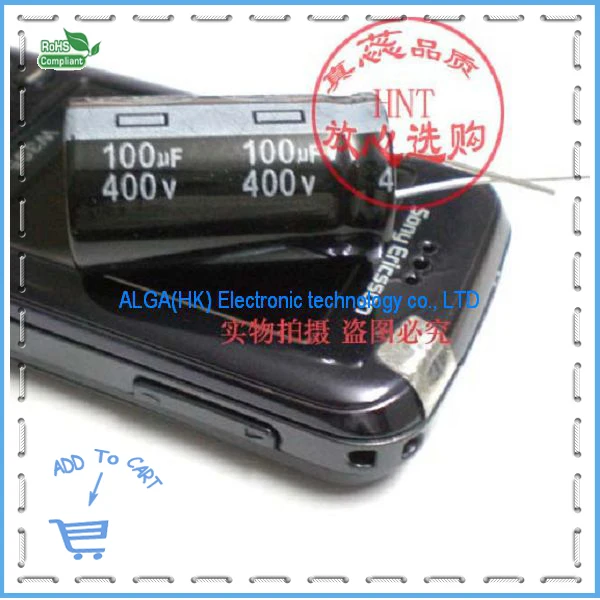 

.Quality electrolytic capacitors 400V100UF 100UF/400V 18 * 30 50 a pack