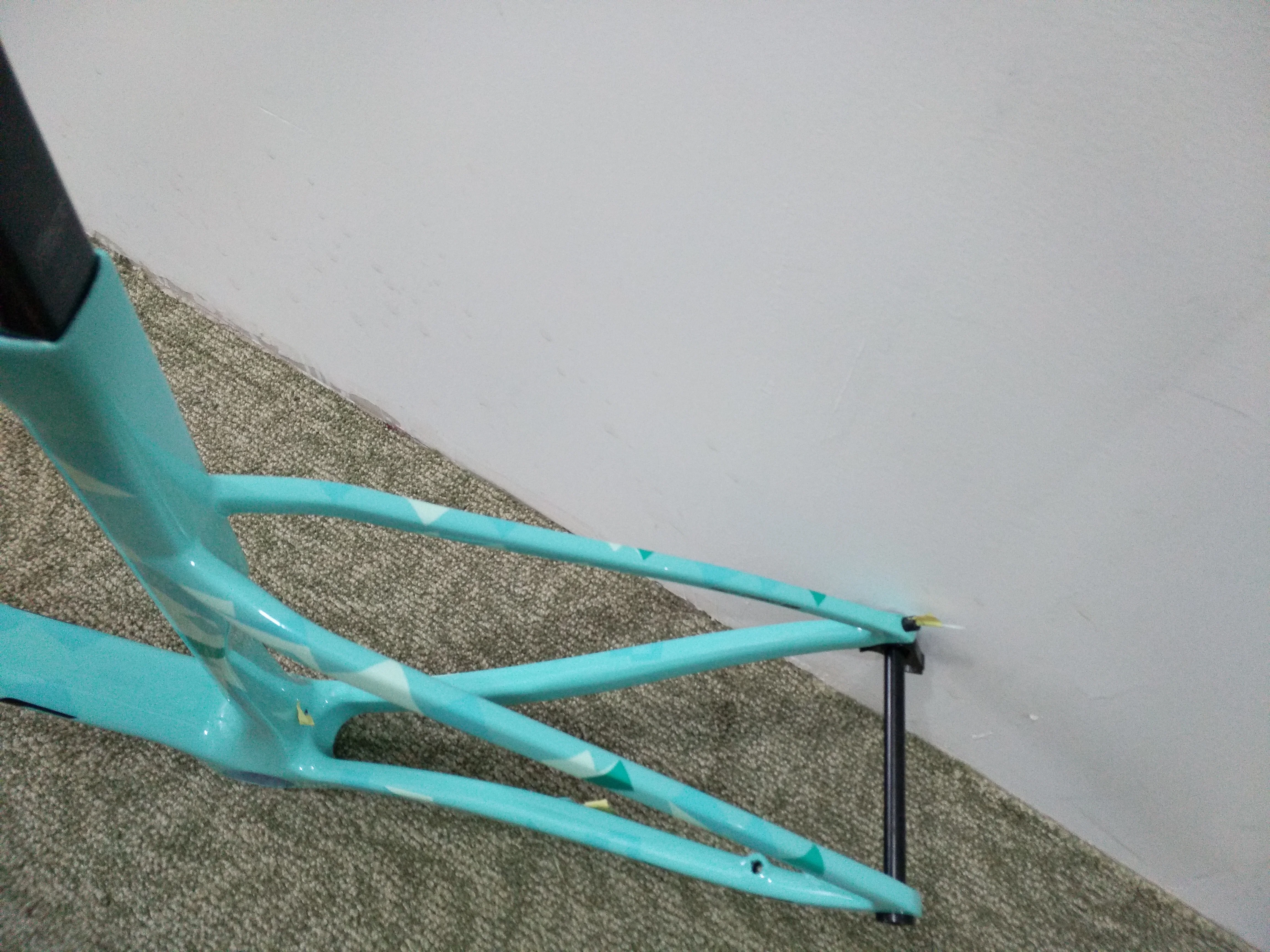 Cheap Blue camouflage color road bike frame alex thr 142x12mm  disc carbon bike frameset T1100 UD glossy 44-58cm disc cycling frames 0