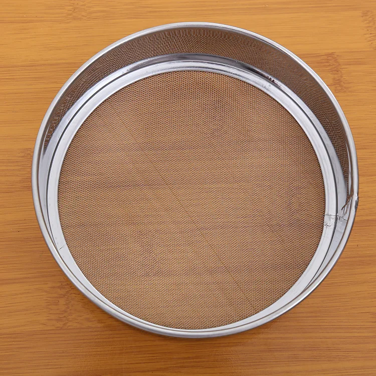 

1PC Stainless Steel Fine 15cm round flour sieve 40 Mesh Strainer Colander Sifter Advanced Kitchen Cake Baking Tools OK 0645