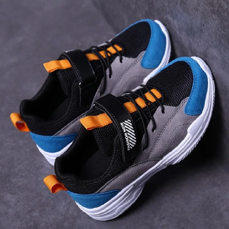 

pp01 2018 autumn new mesh face breathable student wave shoes running shoes big boy