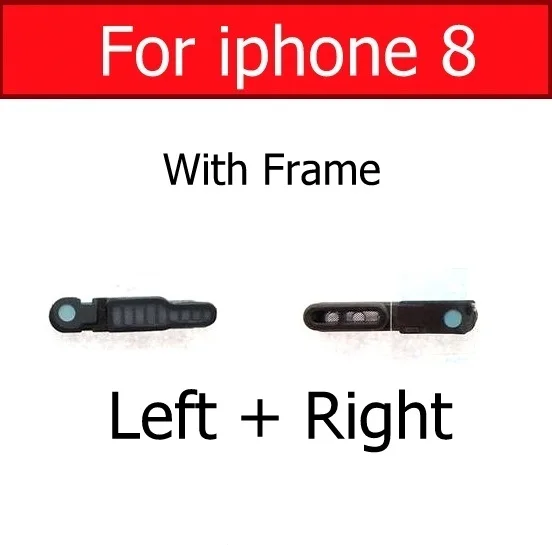 Более Громкая сетка Пылезащитная сетка и рамка для iPhone X 6 6s 6plus 6s plus 7 7 plus Анти Пыль громче-Запасные части для динамиков - Цвет: For i8 Left Right