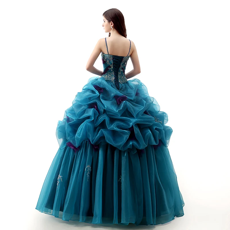 Forevergracedress настоящая фотография оборками платье Quinceanera новый V Средства ухода за кожей шеи бисера органзы Длинные с Кружева до официальная