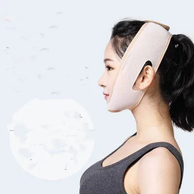 Murah Face Lift Kecil Wajah V Pijat Wajah Magic Tidur Masker Lift Kompak Musim Panas Bernapas Unisex Model