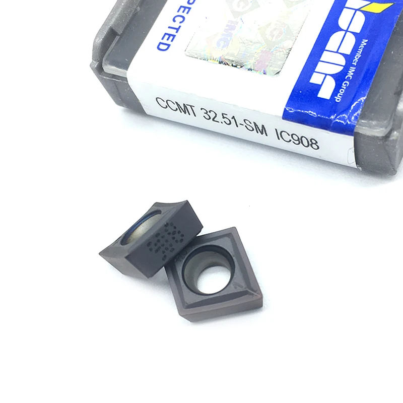 

CCMT09T304 SM IC908 10pcs Carbide cutters CCMT09 T304 Insert face mill Lathe CNC tools tools internal Turning Tool