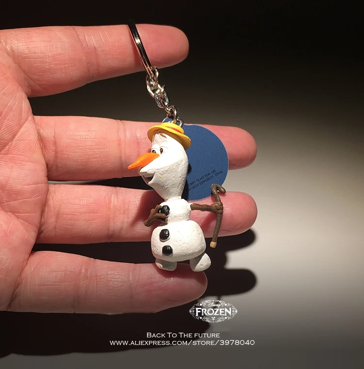 Disney Frozen snowman Olaf 4cm mini Action Figure Posture Anime Decoration Collection Figurine Toy model for children gift