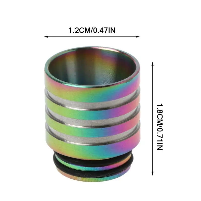 

810 Drip Tip Connector Rainbow Wide Bore Mouthpiece Electronic E-Cigarette Atomizer Accessory