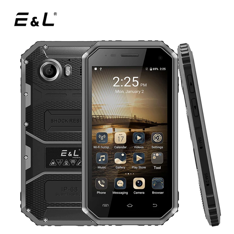E L W6 4 5 Inch Smartphone Android 6 0 MTK6735 Quad Core 1GB RAM 8GB