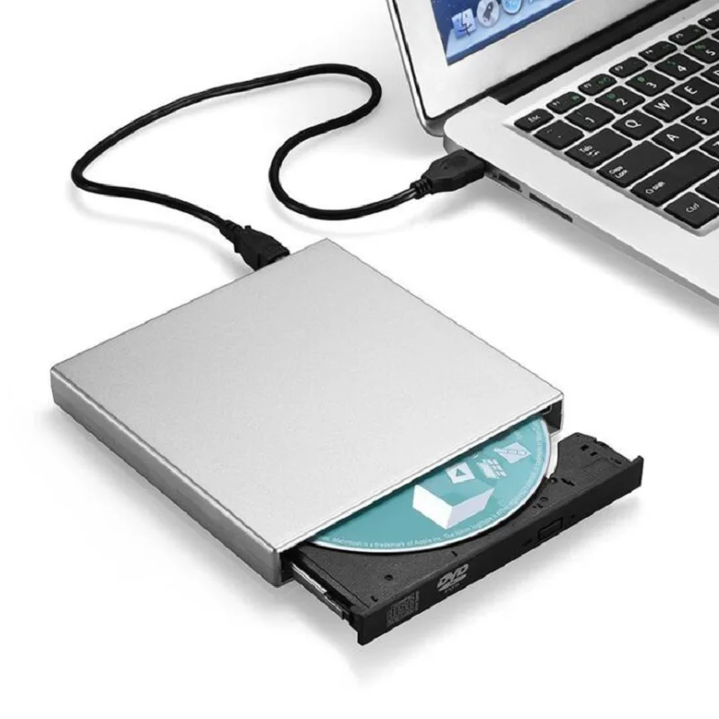 

For DVD-ROM CD-RW VCD DVD Player Drive Writer Rewriter Burner for PC Portable Ultra Slim External Slot-in USB 2.0