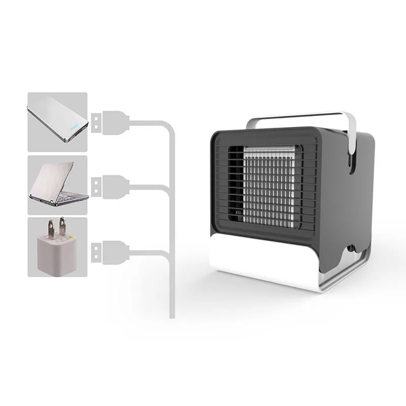 

USB Mini Air Conditioner Cooling Fan Mobile Portable Refrigeration Conditioner Fan Cooler Home Desktop Fan Personal USB fans