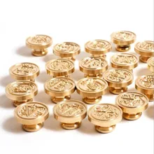 1 pcs Retro Flower Greeting Letter Sealing Wax Replace Copper Head Seal Stamp Art Decorative Sealing Wax Seal Stamp Wedding Gift 1x wax seal stamp retro wood classic sealing wax seal stamp decorative rose tree of life wedding invitation antique stamp