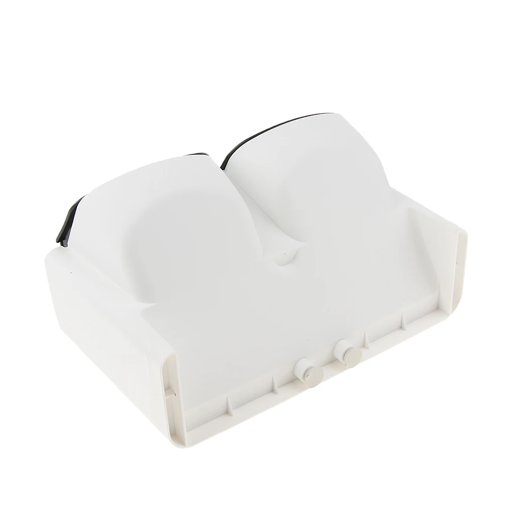 4x Indoor Outdoor Wall Hanging Planter Box 2 Pocket Plant Herb Pot Bed White