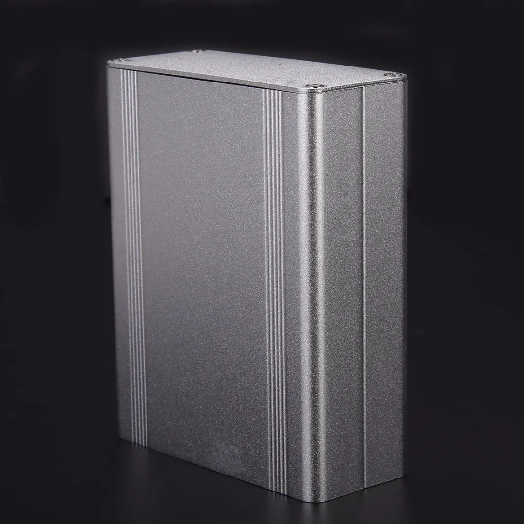 Silver Aluminum Instrument Box Split Body Extruded Aluminum Box Enclosure Case Electronic Project Case Mayitr