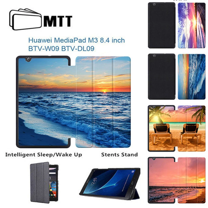 МТТ принт морской PU кожаный чехол для huawei MediaPad M3 8,4 флип стенд крышка Tablet Case для huawei 8,4 дюймов m3 BTV-DL09 W09