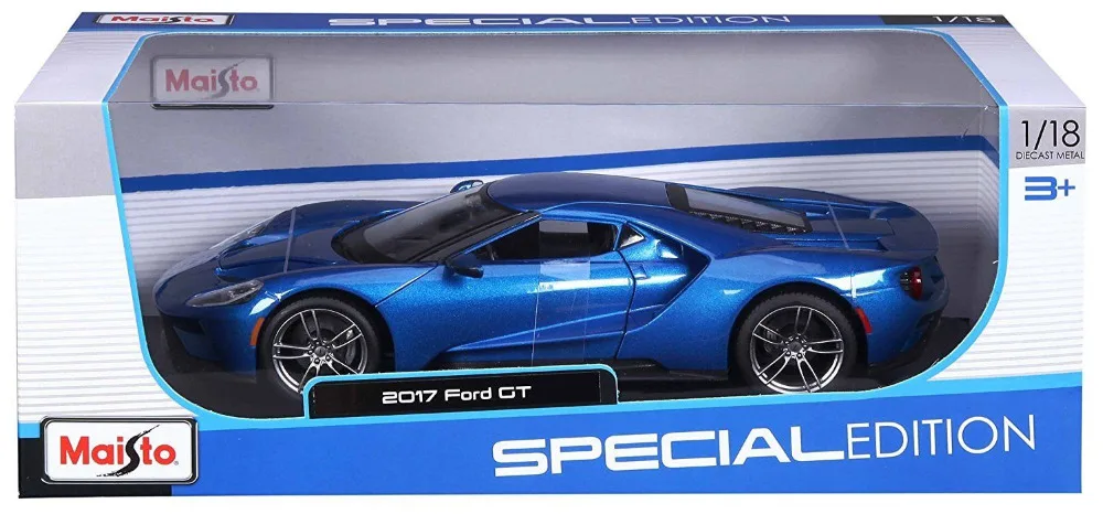 Maisto 1:18 2017 Ford GT Concept литьевая модель спортивный гоночный автомобиль Новый в