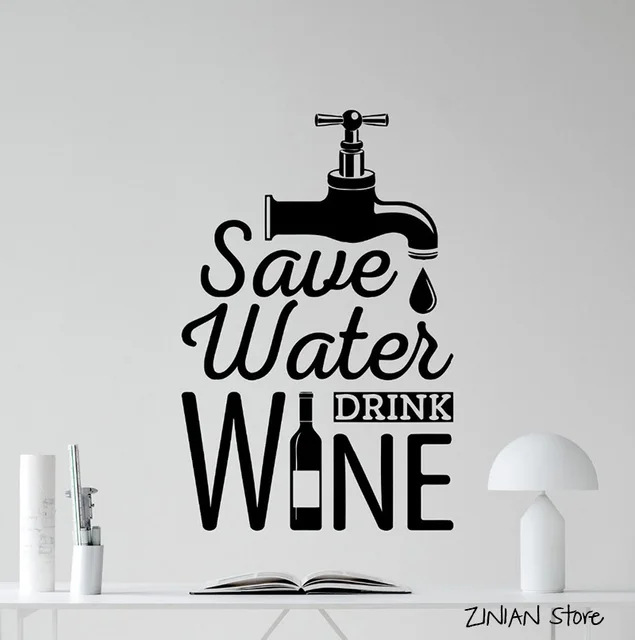 Special Offers Save Water Drink Wine Words Wall Decals Dining Room Decoration Dining Room Wall Art Murals Wallpaper For Kitchen H271 Special Offers Save Water Drink Wine Words Wall Decals Dining Room Decoration Dining Room Wall Art Murals Wallpaper For Kitchen H271