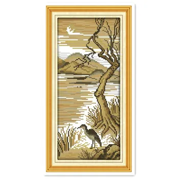 

Moonlight (2) kit mezzo punto Embroidery Cross Sets Chinese Counted Cross Stitch Patterns Kits dmc embroidery floss Home Decor