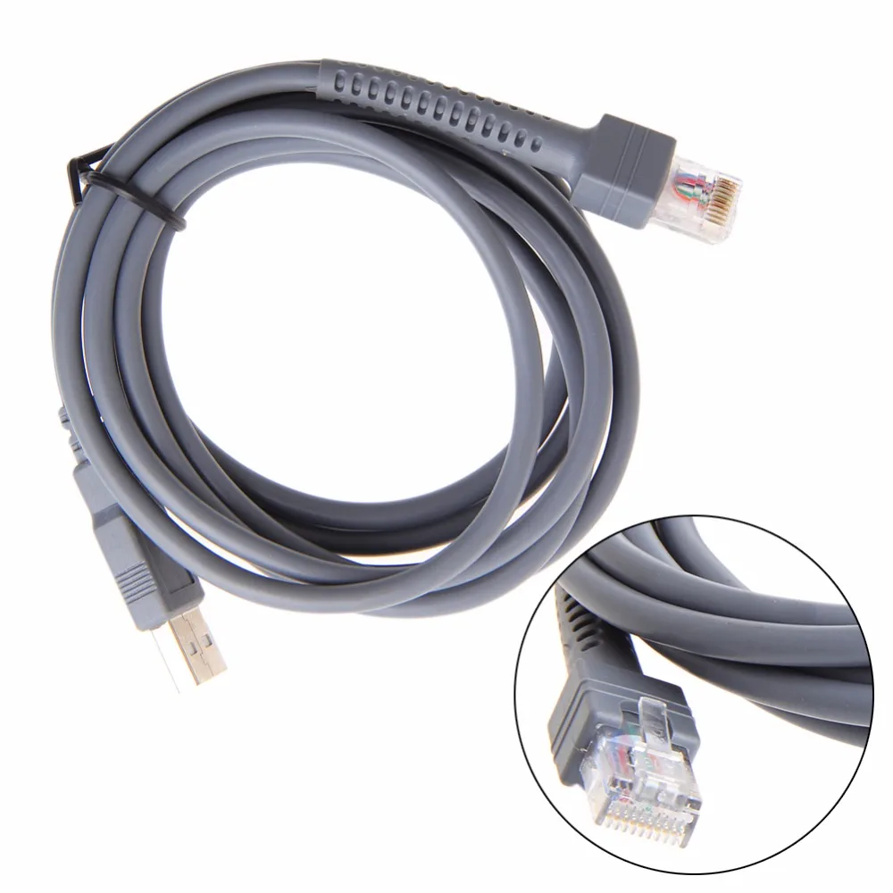 2 متر رمز الباركود ماسحة usb كيبل ls1203 ls2208 ls4208 LS3008 CBA-U01-S07ZAR جديد قطرة الشحن-pc صديق