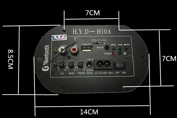 GHXAMP Bluetooth цифровой усилитель доска Моно автомобильный сабвуфер усилитель 30-120 Вт усилитель для 6-10 дюймовый басовый динамик домашний аудио DIY 1 шт