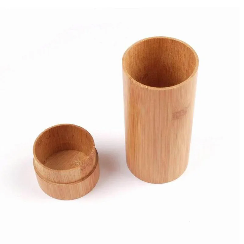 I Key Buy 1pc Natural Cylinder Bamboo Glasses Box Fashion Sunglasses Case