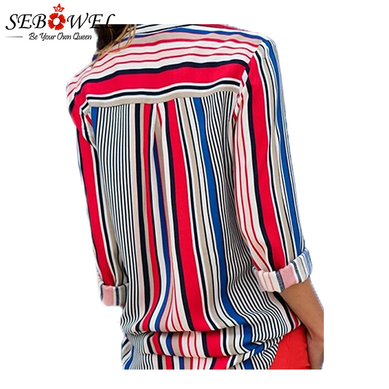 Red-Blue-Striped-Modern-Women-Shirt-LC251389-3-2 