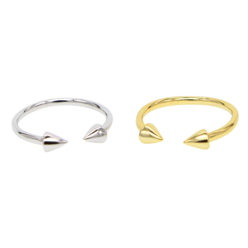 

guaranteee 925 sterling silver matal Arrow shape open adjust knuckle midi delicate minimal girl women silver open ring