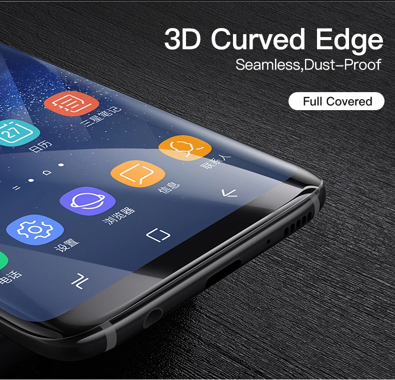 Msvii для samsung S9 защита экрана закаленное стекло для Galaxy S8 S7 S6 Edge Plus защита экрана изогнутая пленка