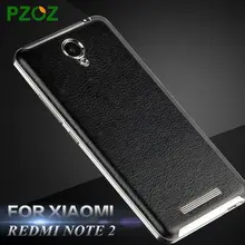 PZOZ Xiaomi Redmi Note 2 Case Leather Battery Back Cover Original Xiomi Redmi Note 2 Luxury