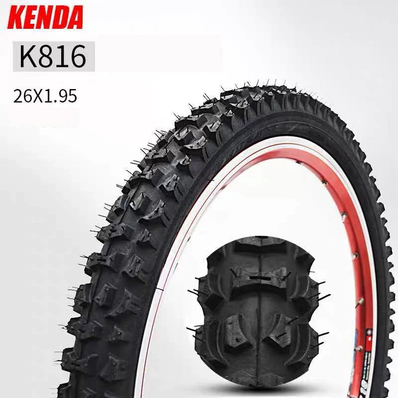 

Bicycle Tire 26x1.95 MTB Mountain Road Bike Tires Bicycle 26 inch 1.95 Cycling Wide Tyres K816 Inner Tube Tyres Tube
