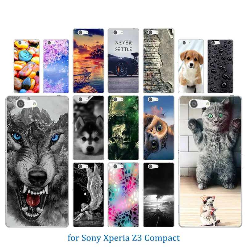 Мягкий ТПУ силиконовый чехол для Sony Xperia Z3 Compact задняя крышка 4 6 &quotдля Mini гибкие