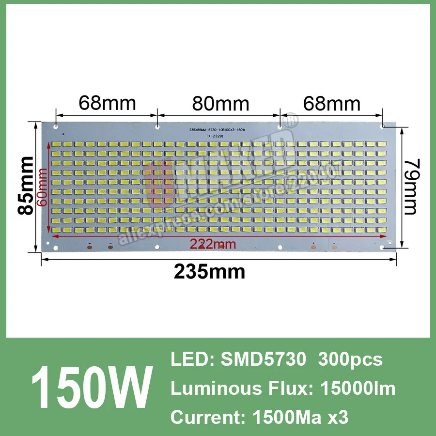 Светодиодный прожектор PCB 200 Вт 150 Вт 100 Вт 50 Вт 30 Вт 20 Вт 10 Вт SMD5730 светодиодный щит, светодиодный источник освещения для Светодиодный прожектор