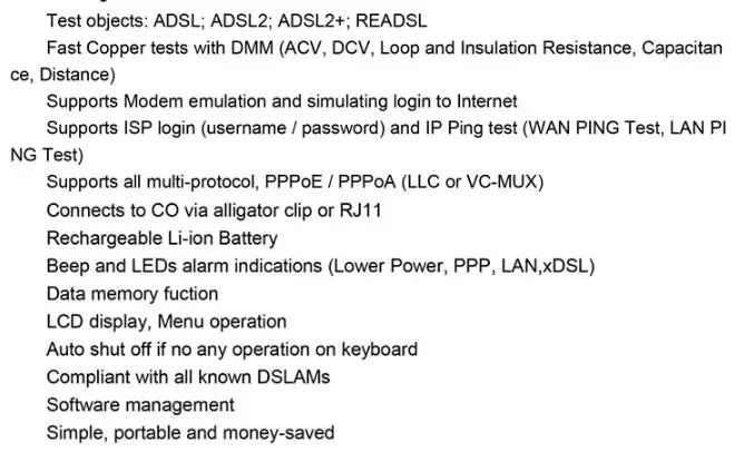 ADSL TESTER 4