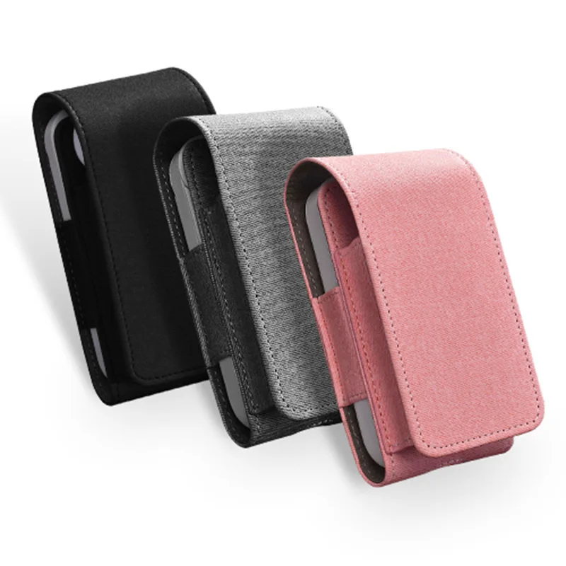 

Black Blue Grey Pink Protective Case For IQOS 2.4 Plus For IQOS E Cigarette Carrying Case with Holder Ring Storage Bag Pouch