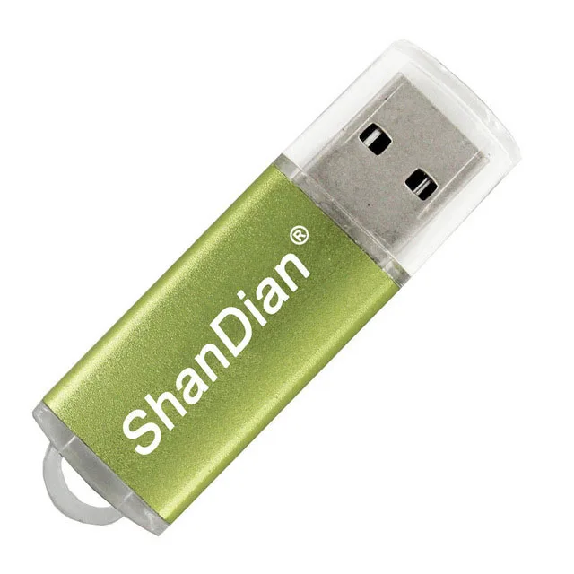 SHANDIAN креативный usb флеш-накопитель 64 ГБ 32 ГБ 16 ГБ 8 ГБ 4 ГБ внешний накопитель свадебная фотография модный подарок - Цвет: Green