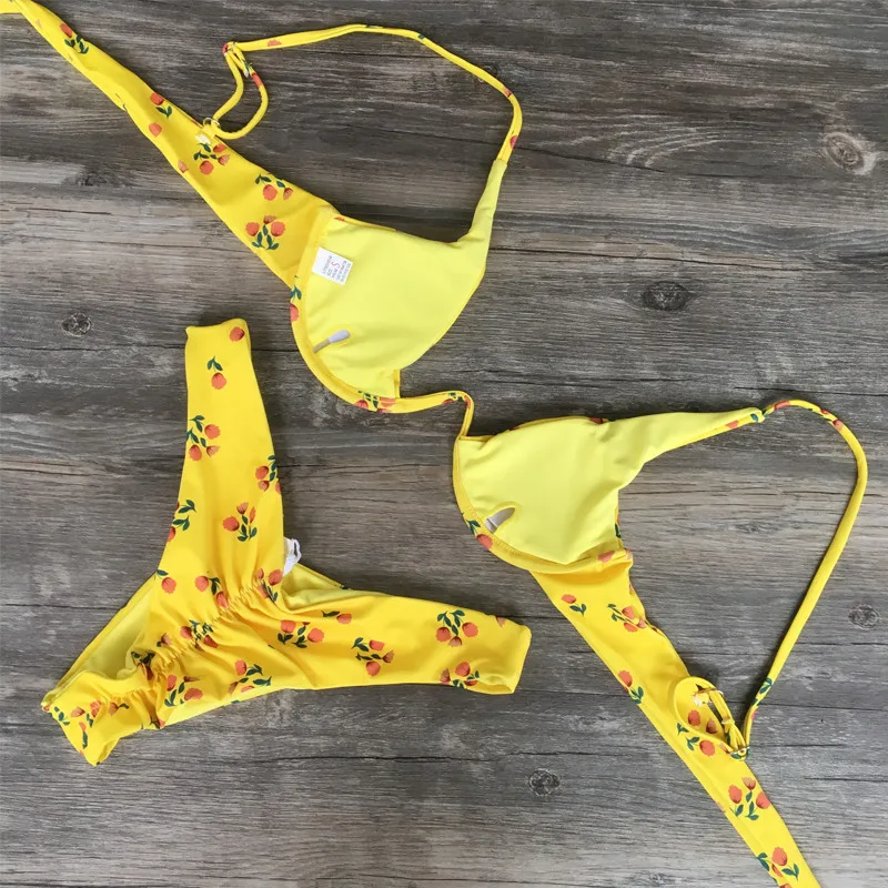 Ariel Sarah New Sexy Thong Swimwear Swimsuit Bathing Suit Women Underwire Bikini Push Up Padded Bikini Set Maillot De Bain Femme