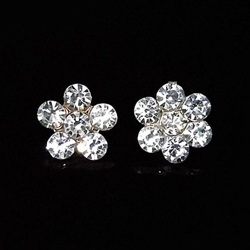 

2018New 100Pcs 10mm Sm Rhinestones Flower Button for DIY phone case decoration and wedding or hair accessories HZ456-HZ45
