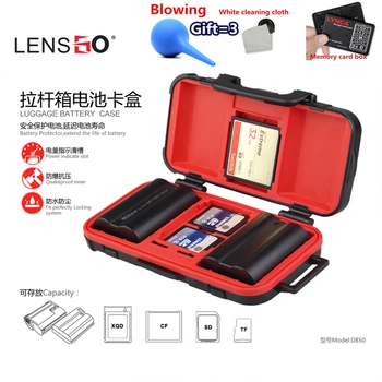

LYNCA D850 Battery Storage Box Multifunction Plastic Holder E6 EL15 SD CF XQD Card Storage Box for Canon Sony Nikon Battery Bag