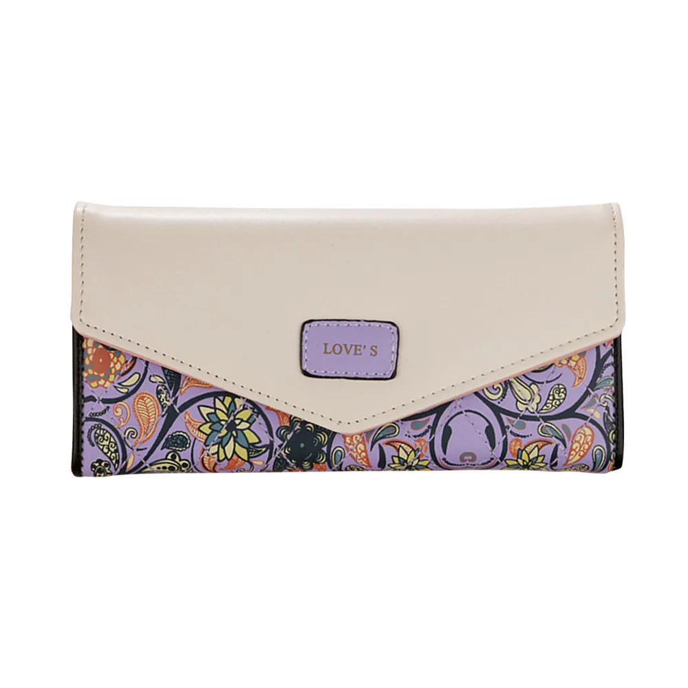 Aelicy, высокое качество, модный кожаный кошелек для женщин, кошелек, длинный, с цветочной вышивкой, известный бренд, женский кошелек