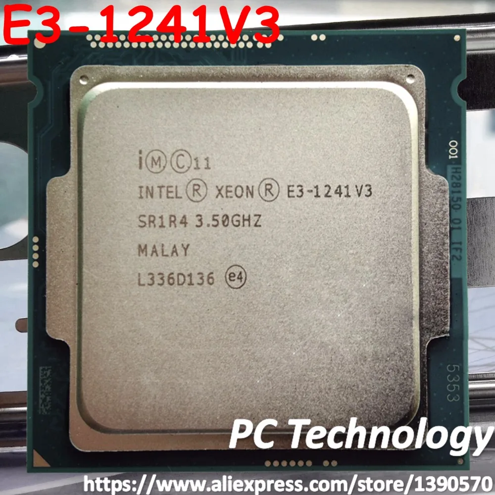 Процессор Intel Xeon E3-1241V 3 50 ГГц 8 Мб LGA1150 четырехъядерный E3-1241 V3 оригинал | Компьютеры