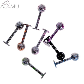 

8pcs/set Surgical Steel Labret Monroe Lip Ring Piercing Jewelry Cartilage Tragus Ear Studs Screw Percing Nose Ring Bijoux
