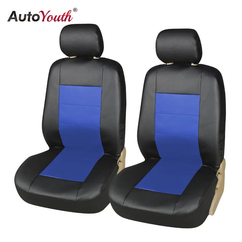 

AUTOYOUTH 3 Color PU Leather Car Seat Cover Front Universal Seat Covers Interior Accessories Car Seat Protector for Toyota Lada