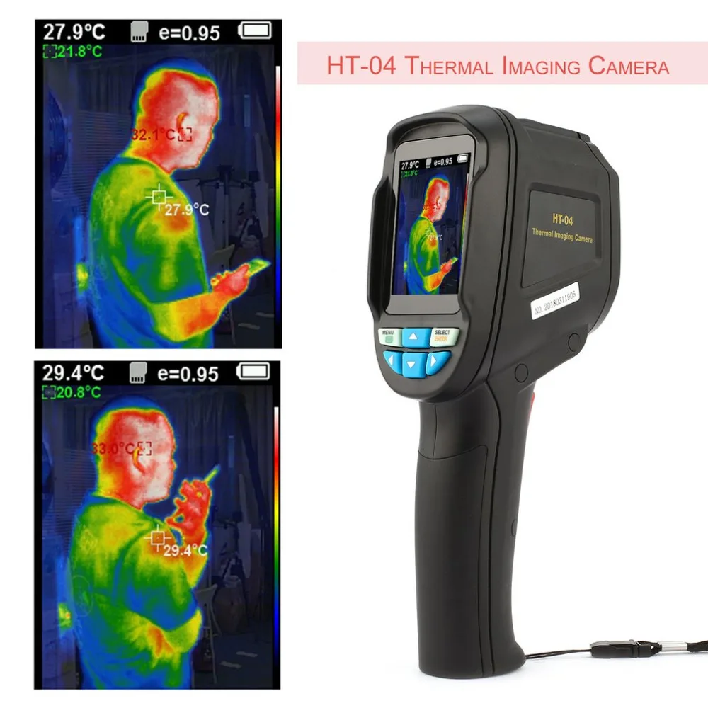

Portable 2.4" HT-04 Thermal Imaging Camera High Sensitive Sensor HD Color Screen IR Thermal Imager Infrared Imaging Device