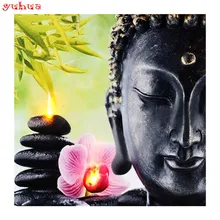 Полный квадратный алмаз 5D DIY Алмазная картина фото на заказ религия Будда 3D вышивка крестиком Мозаика Декор KY