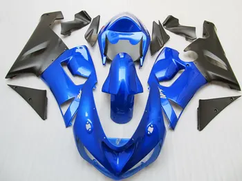 

ABSFairings Blue black 100%NEW fairing kit For NINJA ZX 6R 636 05 06 ZX-6R 05-06 ZX6R 2005 2006 ZX 6R 05 06 Hi-grade ABS 100%NEW