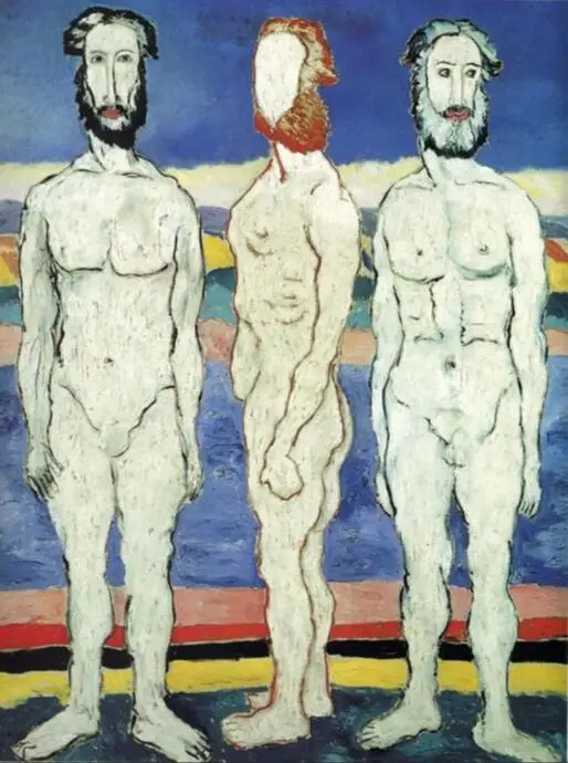 Высокое качество картина маслом холст репродукции Bather (1911) от Kazimir Malevich ручная