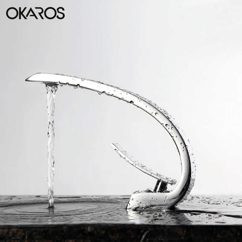 Free Shipping Bathroom Basin Faucet Chrome Brass  Hot&Cold Water Vanity Sink Water Tap Single Hole Single Handle Mixer  Torneira
