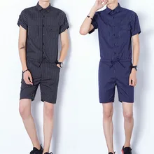 Мода г. Для мужчин хлопок Комбинезоны для женщин Досуг чулок Мотобрюки Комбинезоны для девочек короткие штаны